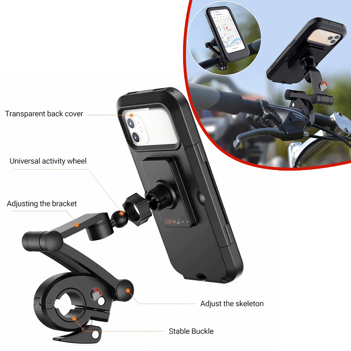 Miniatura 4 de Soporte De Celular Impermeable Para Moto
